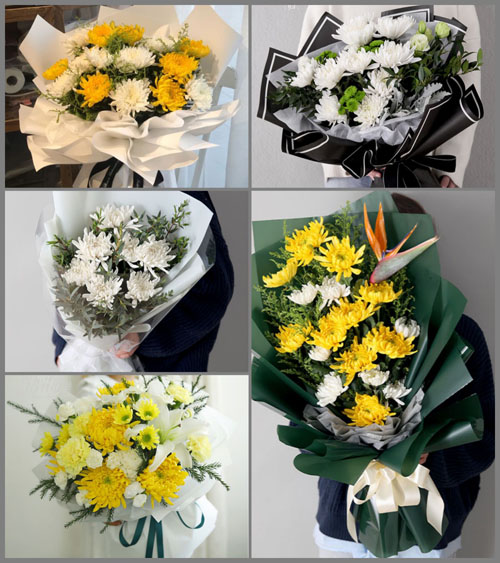 山东青岛莱西市龙水街道龙湾庄一村白事花束代送